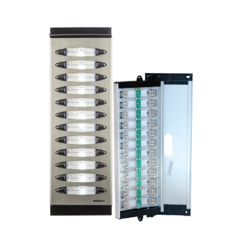 Diafon Çift Sıra Hoparlörsüz Zil Paneli